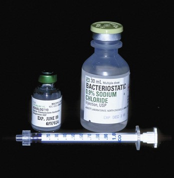 Syringe gauge for steroids