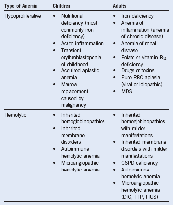 Approach to Anemia in the Adult and Child | Clinical Gate